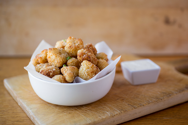 Post image for A Cozy After-School Special: Crispy Parmesan-Cauliflower “Poppers”, The Perfect Veggie To Pop