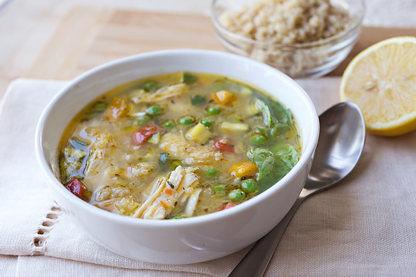 Simple Lemony Chicken & Spring Veggie Soup, A Little Sunshine In My Spoon post image