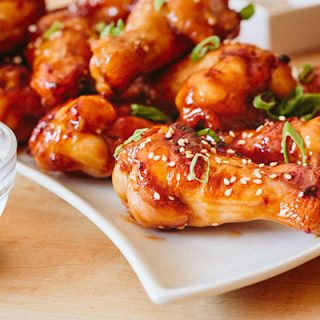 Spicy Orange Chicken Wings | thecozyapron.com