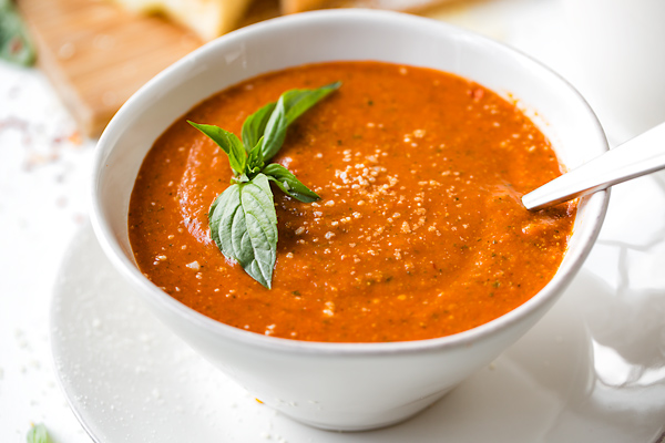 Tomato Basil Soup (With Roasted Tomatoes!) - Chelsea's Messy Apron