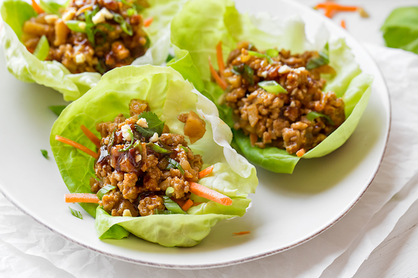 Chicken Chopped Salad in Butter Lettuce Cups