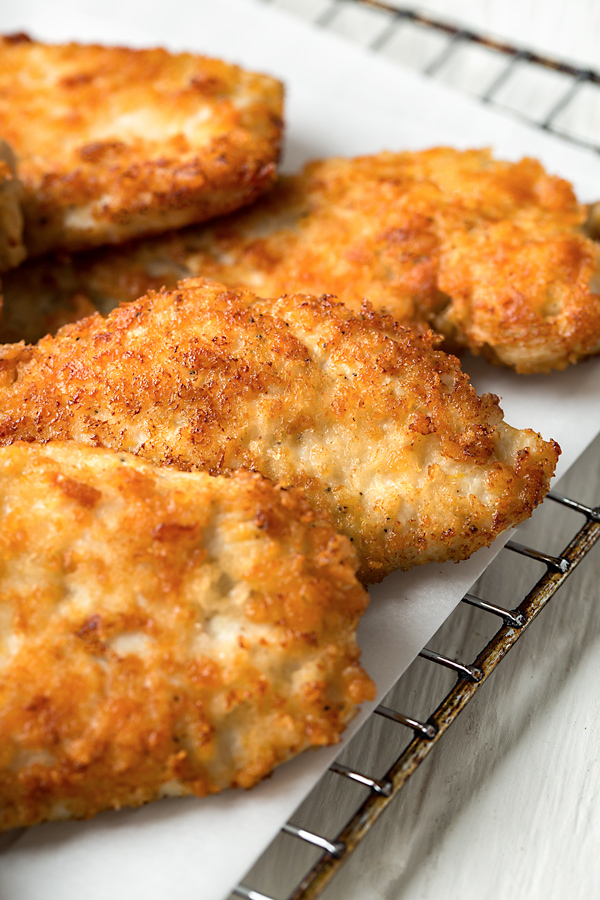 Parmesan Crusted Chicken | The Cozy Apron