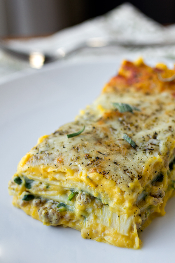 Butternut Squash Lasagna | thecozyapron.com