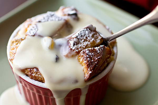 Bread Pudding with Spiced Rum Sauce