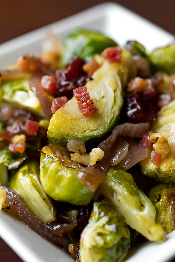 Baked Brussels Sprouts with Cider Glaze | thecozyapron.com