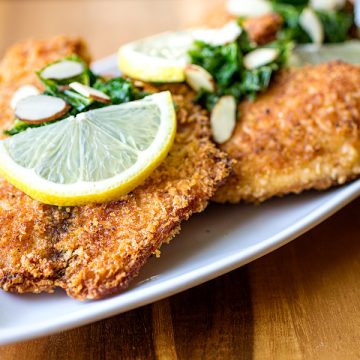 Pan Fried Fish on a platter | thecozyapron.com
