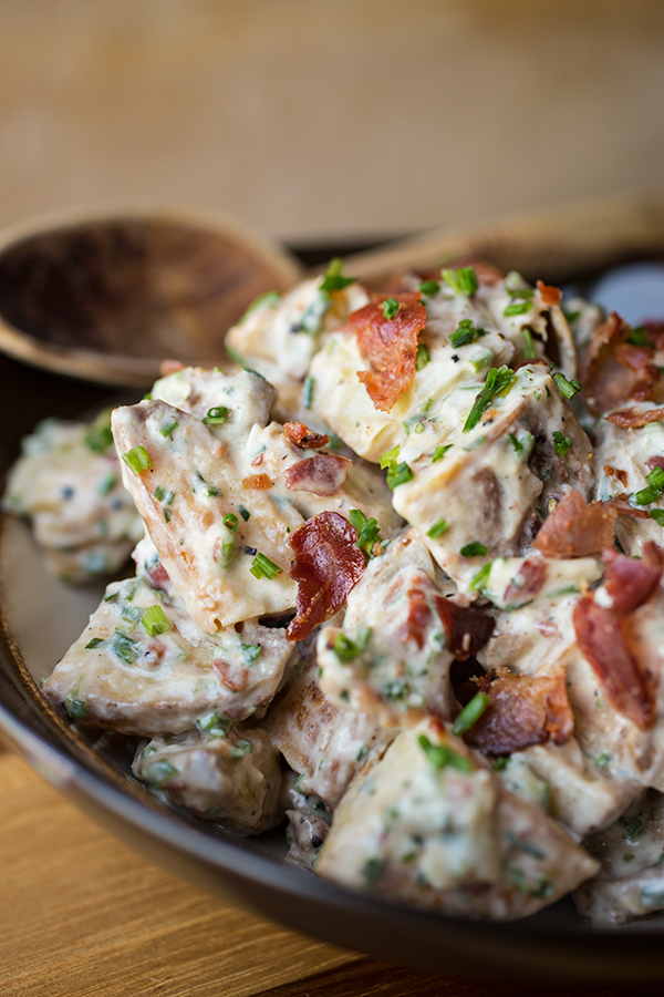 Loaded Baked Potato Salad | thecozyapron.com