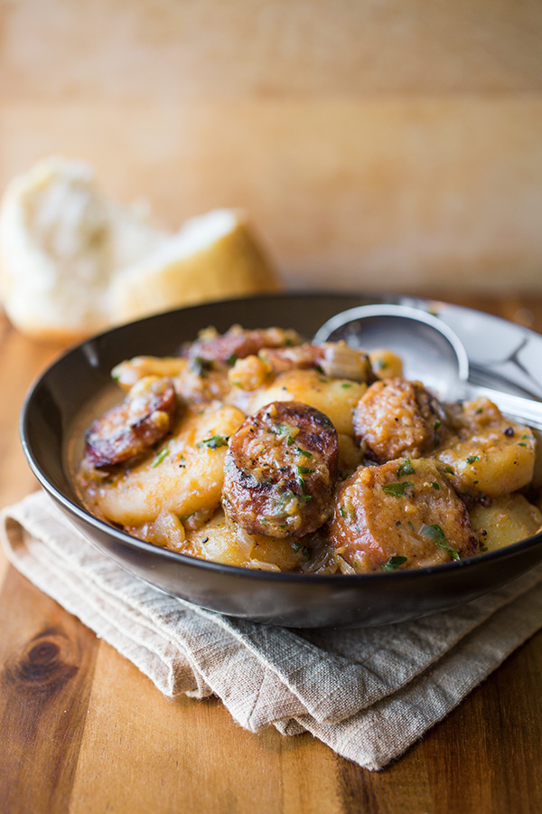 Saucy Hungarian Red Potato Goulash | thecozyapron.com