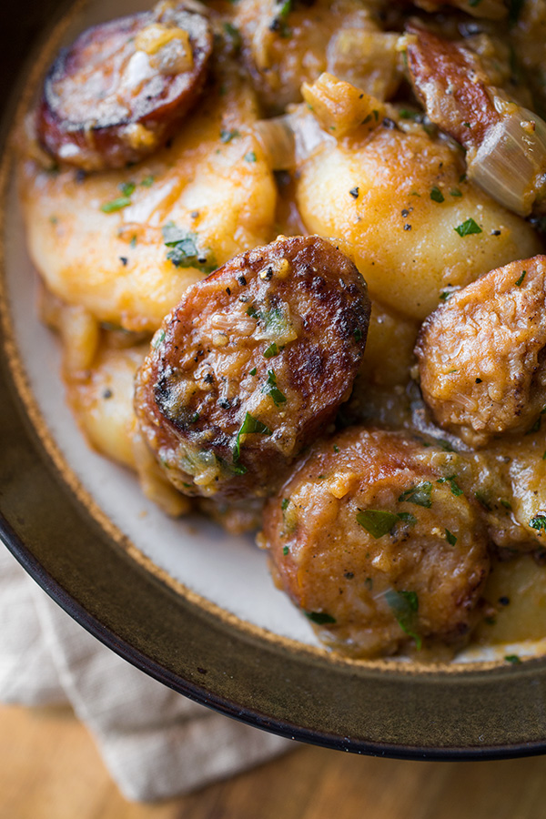 Saucy Hungarian Red Potato Goulash | thecozyapron.com