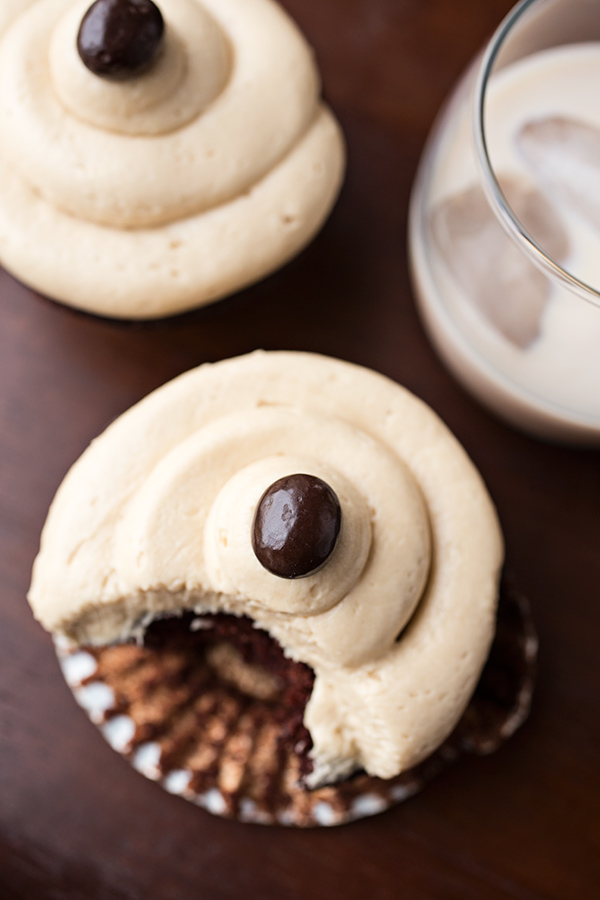 Irish Cream & Coffee Cupcakes