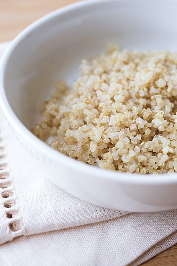 Quinoa for Chicken Soup with Spring Veggies | thecozyapron.com