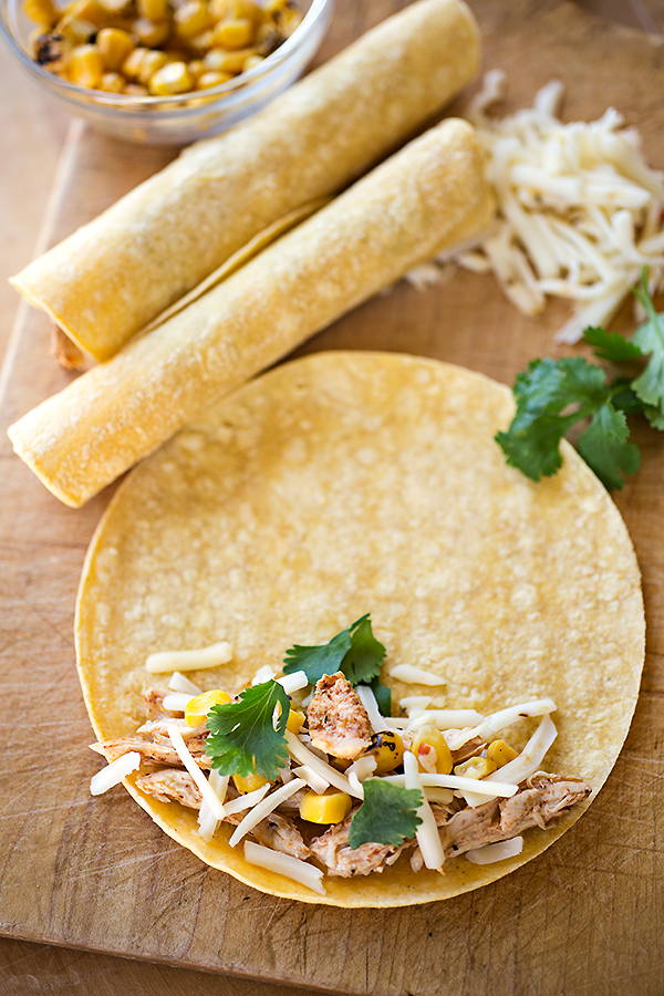 Chicken Taquitos Preparation | thecozyapron.com