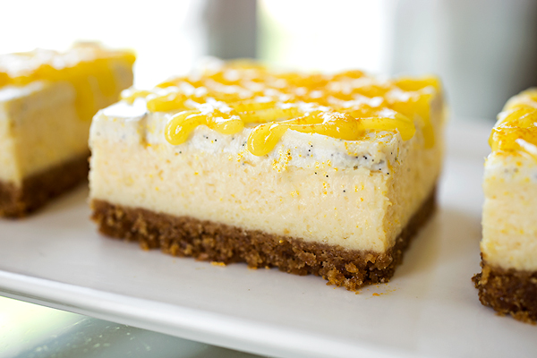 Lemony "Sunshine" Cheesecake Bars