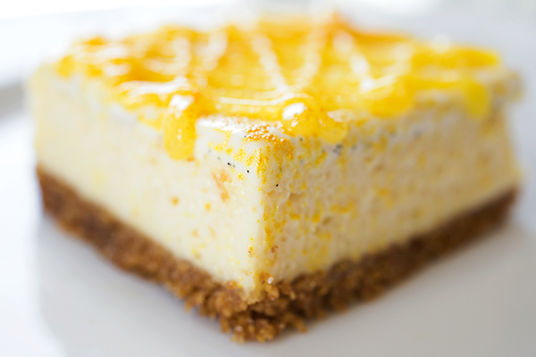 Lemony "Sunshine" Cheesecake Bars