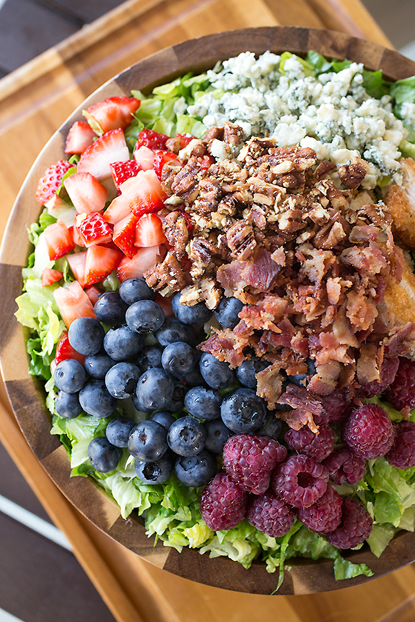 Composed Crispy Chicken Salad | thecozyapron.com