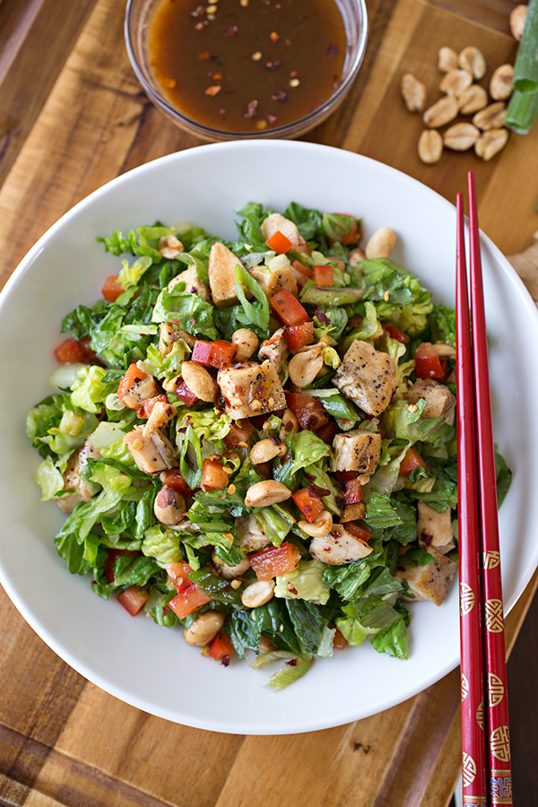 Kung Pao Chicken Salad | thecozyapron.com