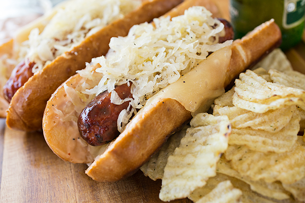 Reuben Roll with Sauerkraut and Russian Dressing | thecozyapron.com