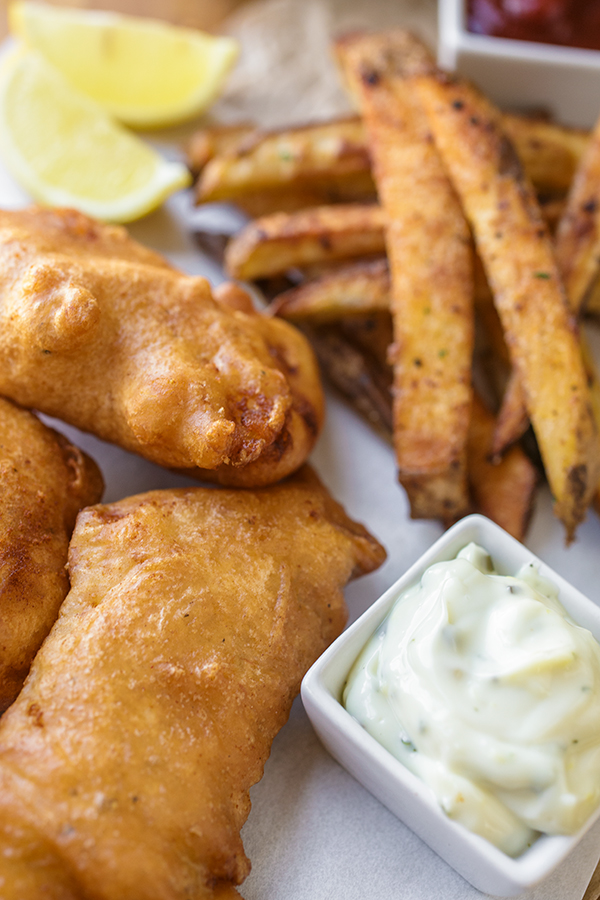 Fish and Chips Recipe | thecozyapron.com