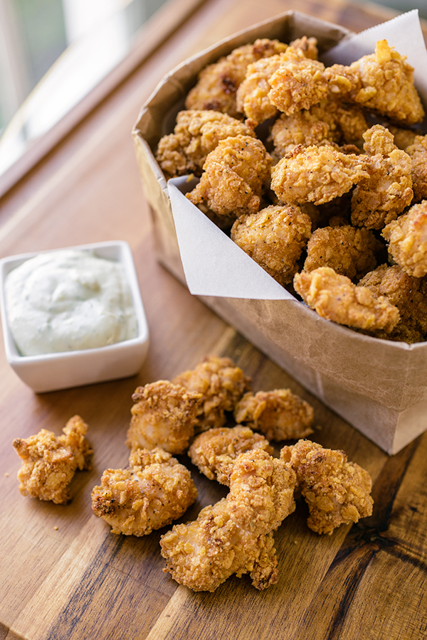 Popcorn Chicken | thecozyapron.com