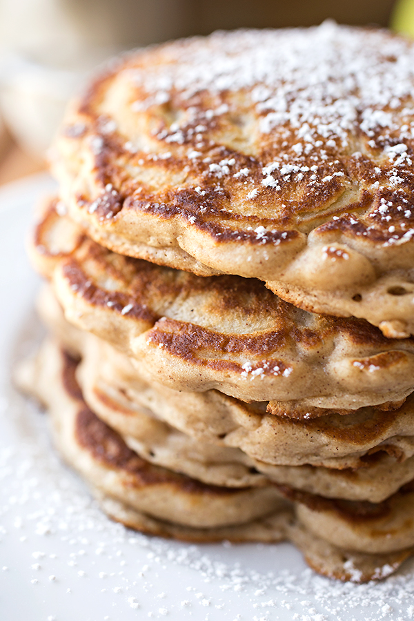 Stack of Apple Pancakes | thecozyapron.com