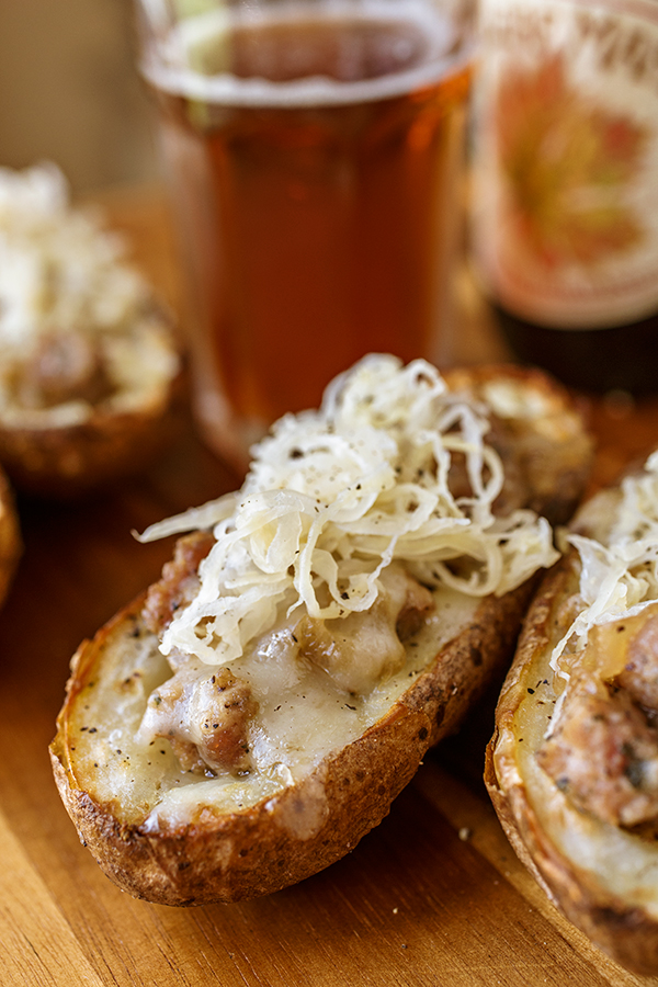 Oktoberfest Potato Skins | thecozyapron.com