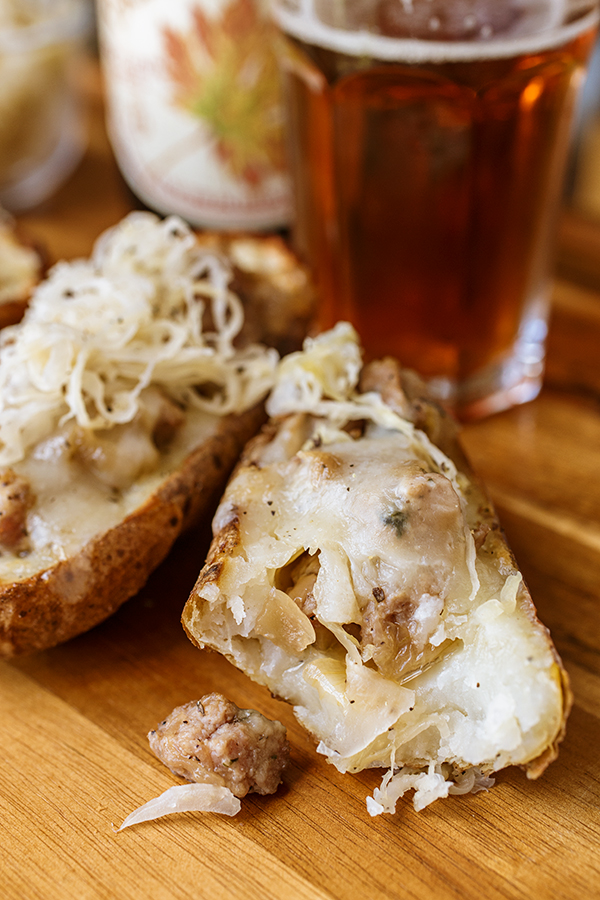 Oktoberfest Potato Skins | thecozyapron.com