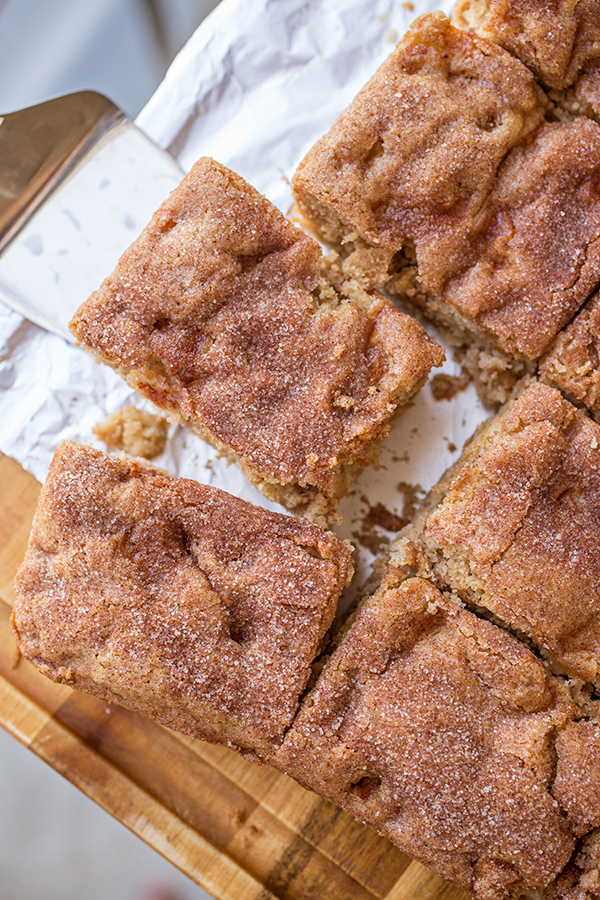 Snickerdoodle Cake Squares | thecozyapron.com