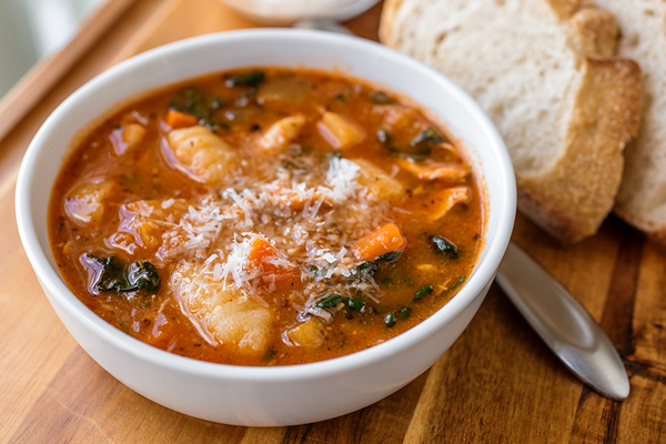 Hearty Italian Chicken and Autumn Veggie Soup, and Gratitude for the Simple Pleasures