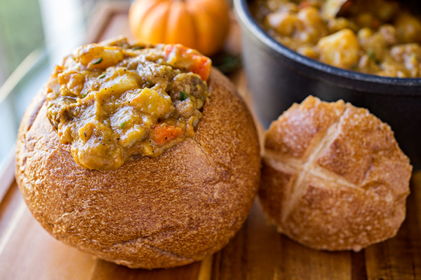 Pumpkin Bread Bowls Recipe