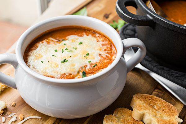 Tomato-n-Grilled Cheese Soup, When Two Good Things Unite To Become One Even Better Thing