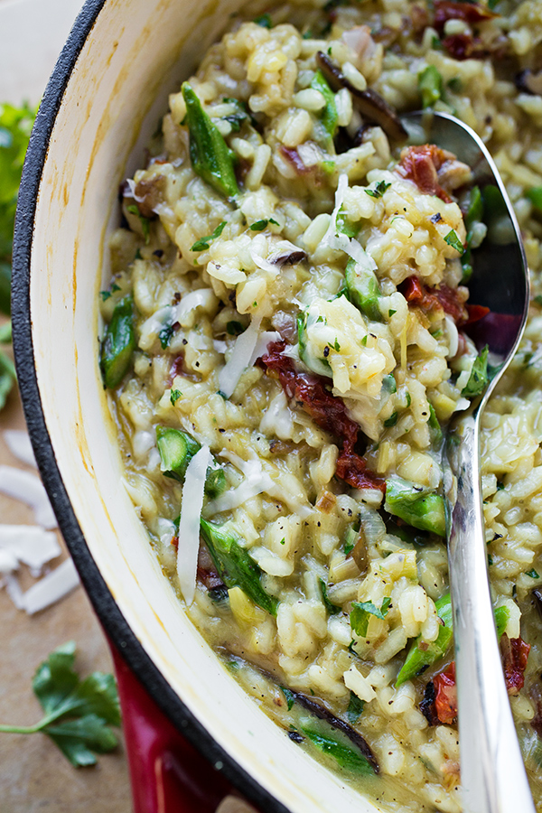 Mushroom Risotto | thecozyapron.com