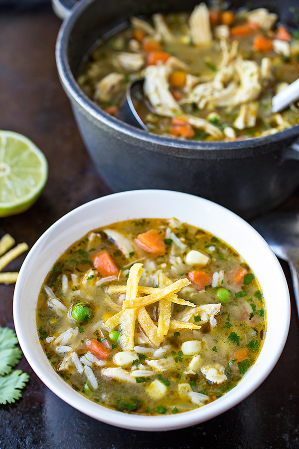 Chicken and Rice Soup | thecozyapron.com