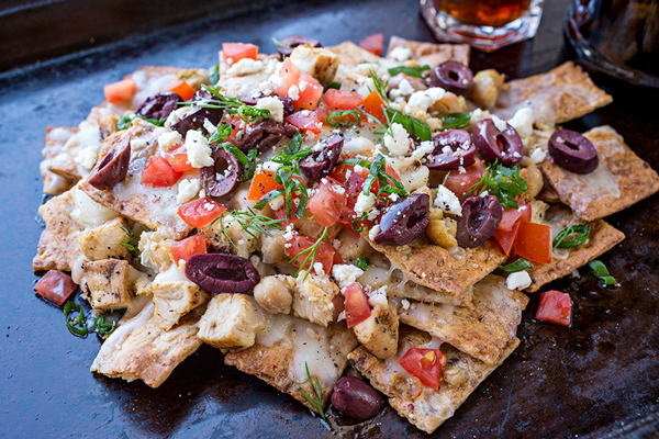 Grilled Lemon Chicken Greek Nachos, and the Zesty Flavors of All of Life's Layers