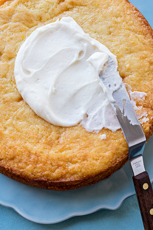 Cornbread Cake Spread with Honey Butter Frosting | thecozyapron.com