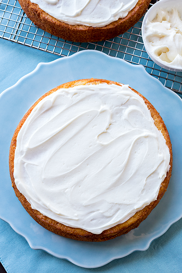 Cornbread Cake with Honey Butter Frosting | thecozyapron.com