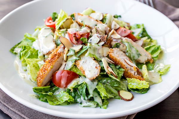 BBQ Chicken Chopped Salad with Honey Mustard Vinaigrette