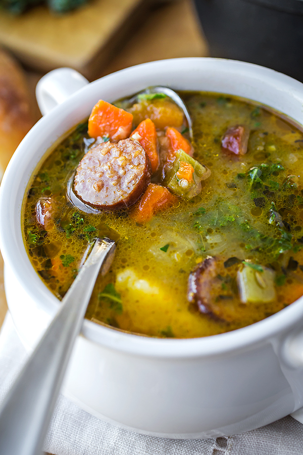 Harvest Stew with Smoked Sausage | thecozyapron.com