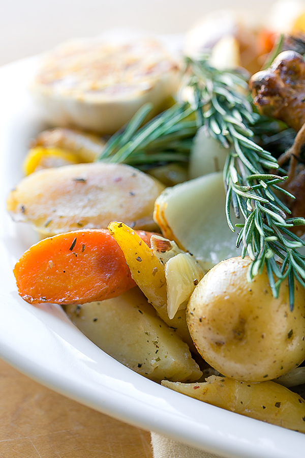 Roasted Vegetables to serve with Roast Chicken | thecozyapron.com
