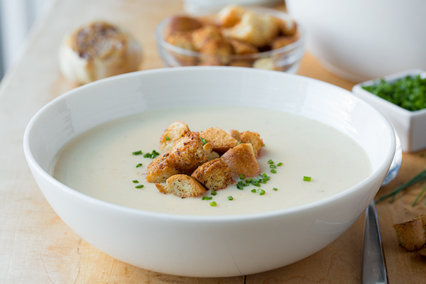 Creamy Roasted Garlic Potato Soup, and Those In-Between-The-Holiday Days