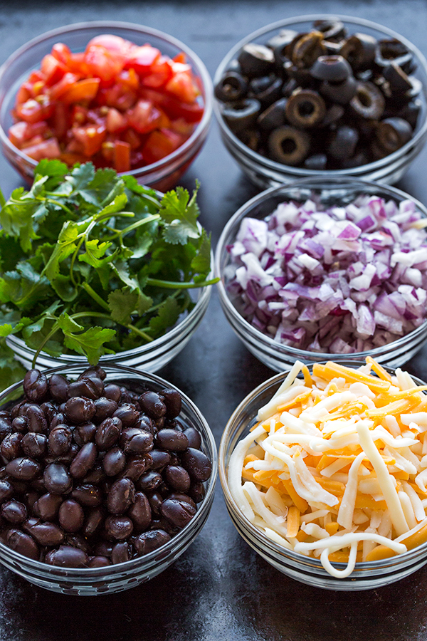 Mexican Pizza Ingredients | thecozyapron.com