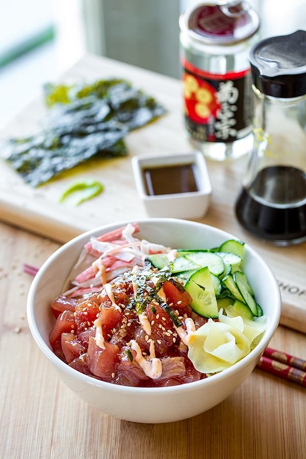 Hawaiian Poke Bowl Recipe with Spicy Aioli