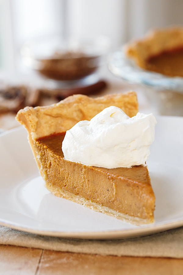 The Perfect Pumpkin Pie with Vanilla-Bourbon Whipped Cream