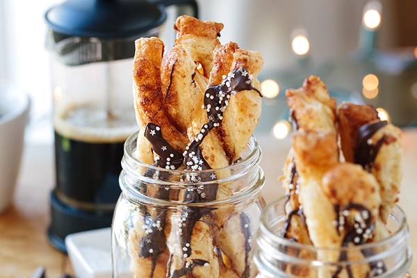 Cinnamon Sugar Puff Pastry Twists, and What the World Needs Now Is Love, Sweet Love