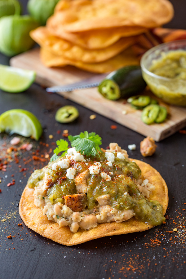 Chicken Tostadas Preparation | thecozyapron.com