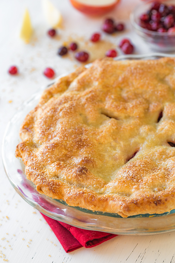 Apple Cranberry Pie | thecozyapron.com