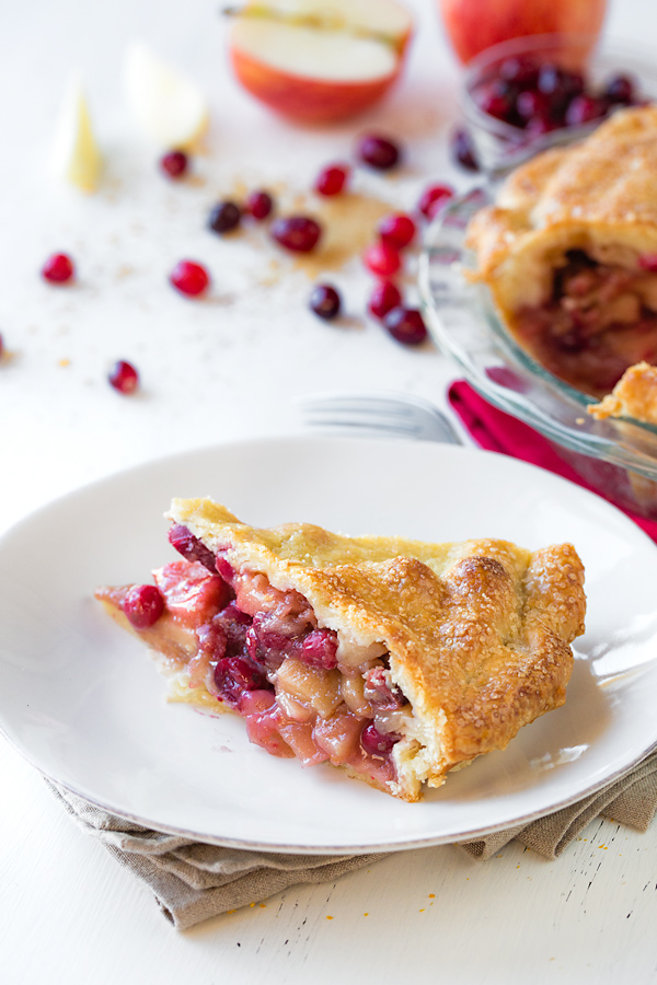 Apple Cranberry Pie | thecozyapron.com