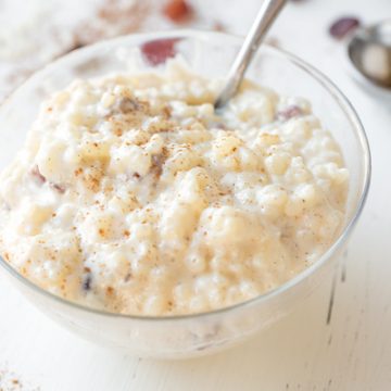 Rice Pudding in a Dish | thecozyapron.com