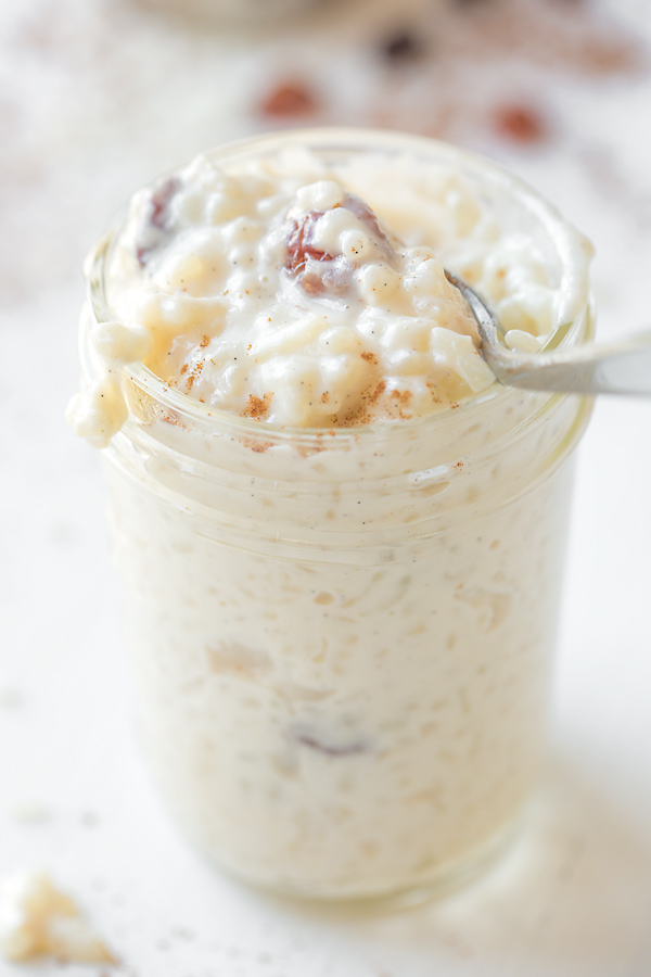 Rice Pudding in a Jar | thecozyapron.com