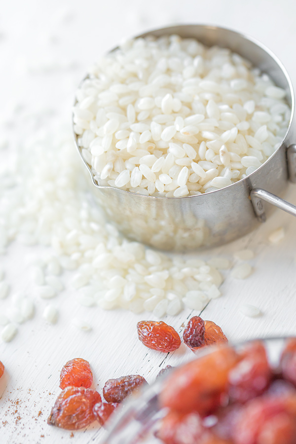 Ingredients for Rice Pudding | thecozyapron.com