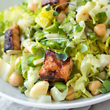 Grilled Salmon Chopped Salad